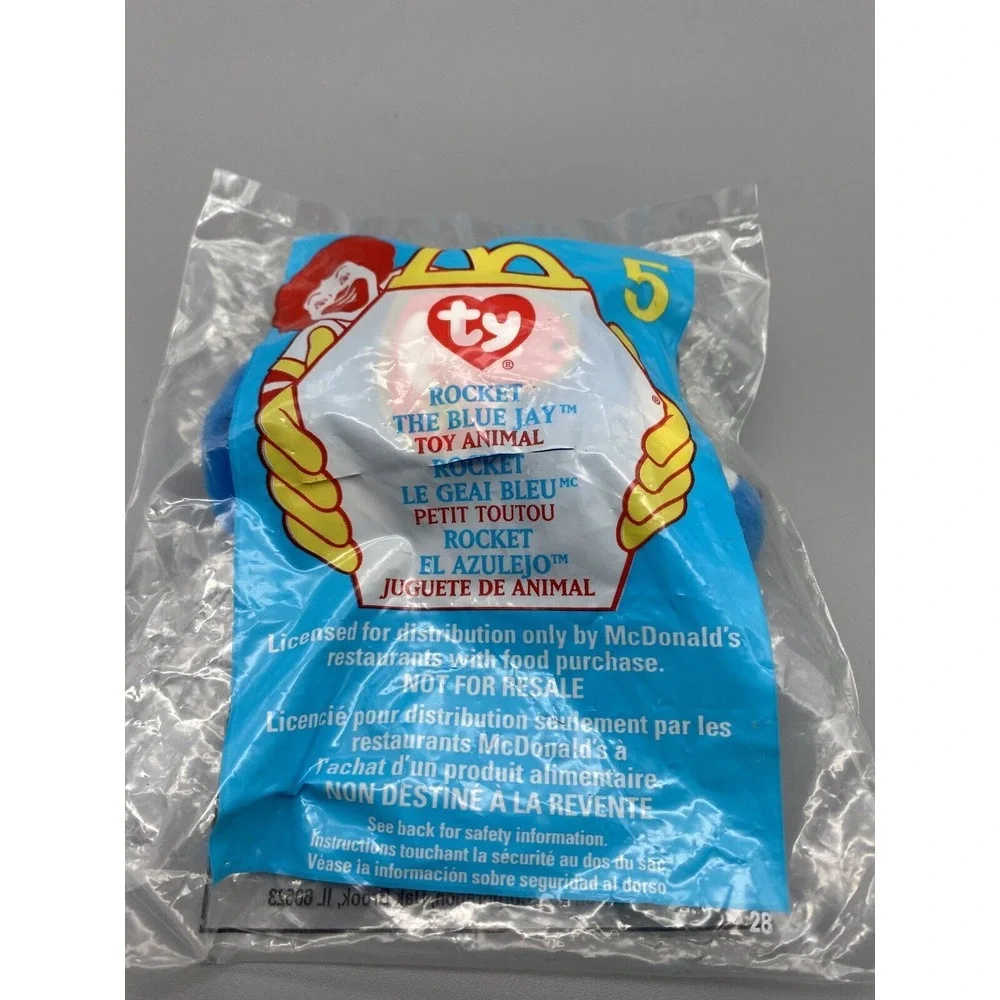 Ty Rocket‎ The Blue Jay 5 Mcdonald's Happy Meal Fast Food Collectible New